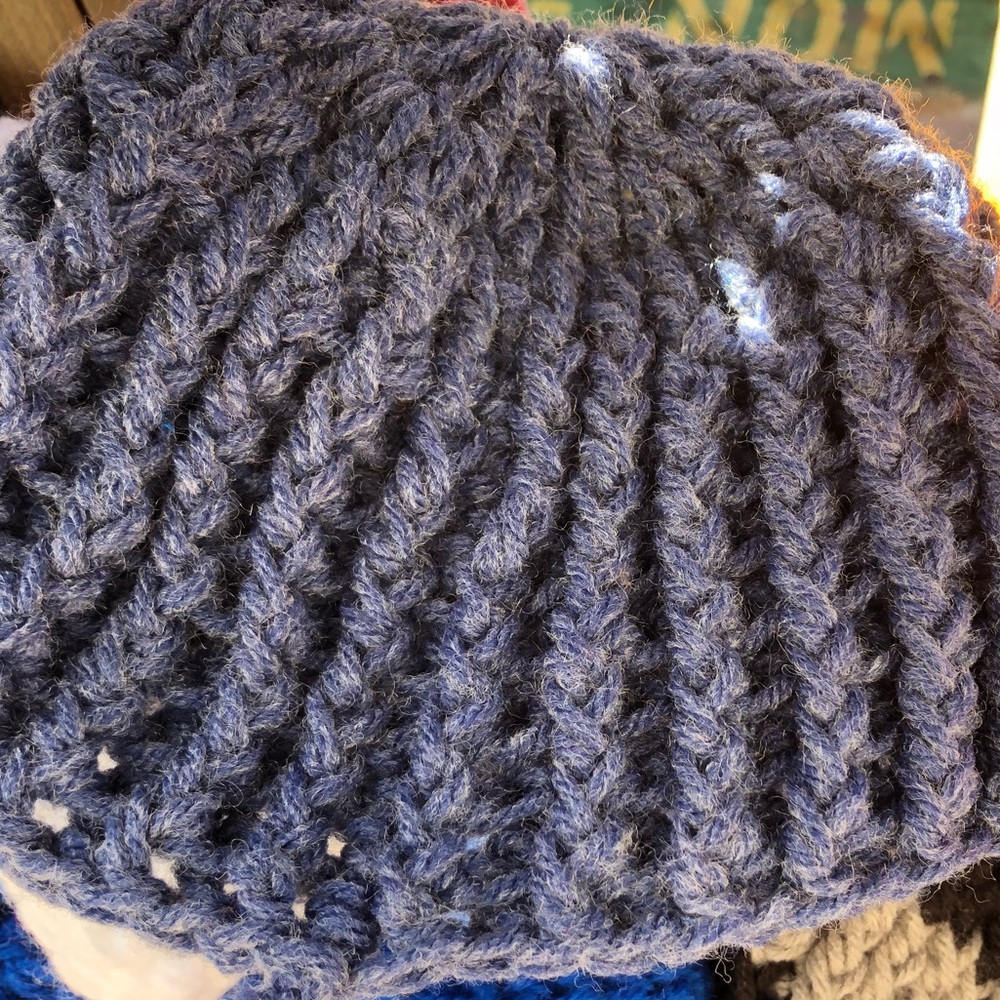 Hand knitted hat